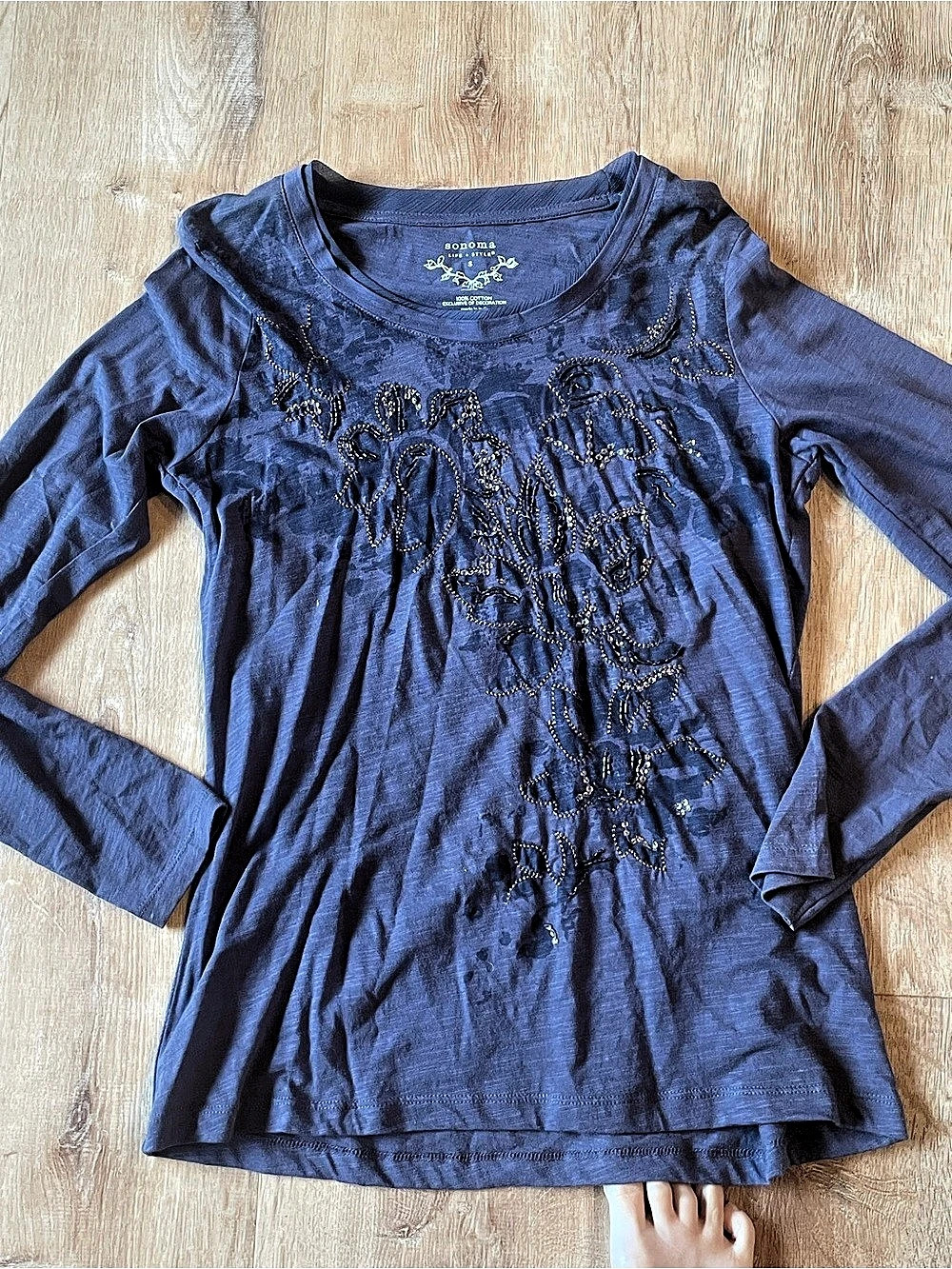 Sonoma Goods for Life Kids' Blue Long Sleeve Tee